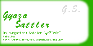 gyozo sattler business card